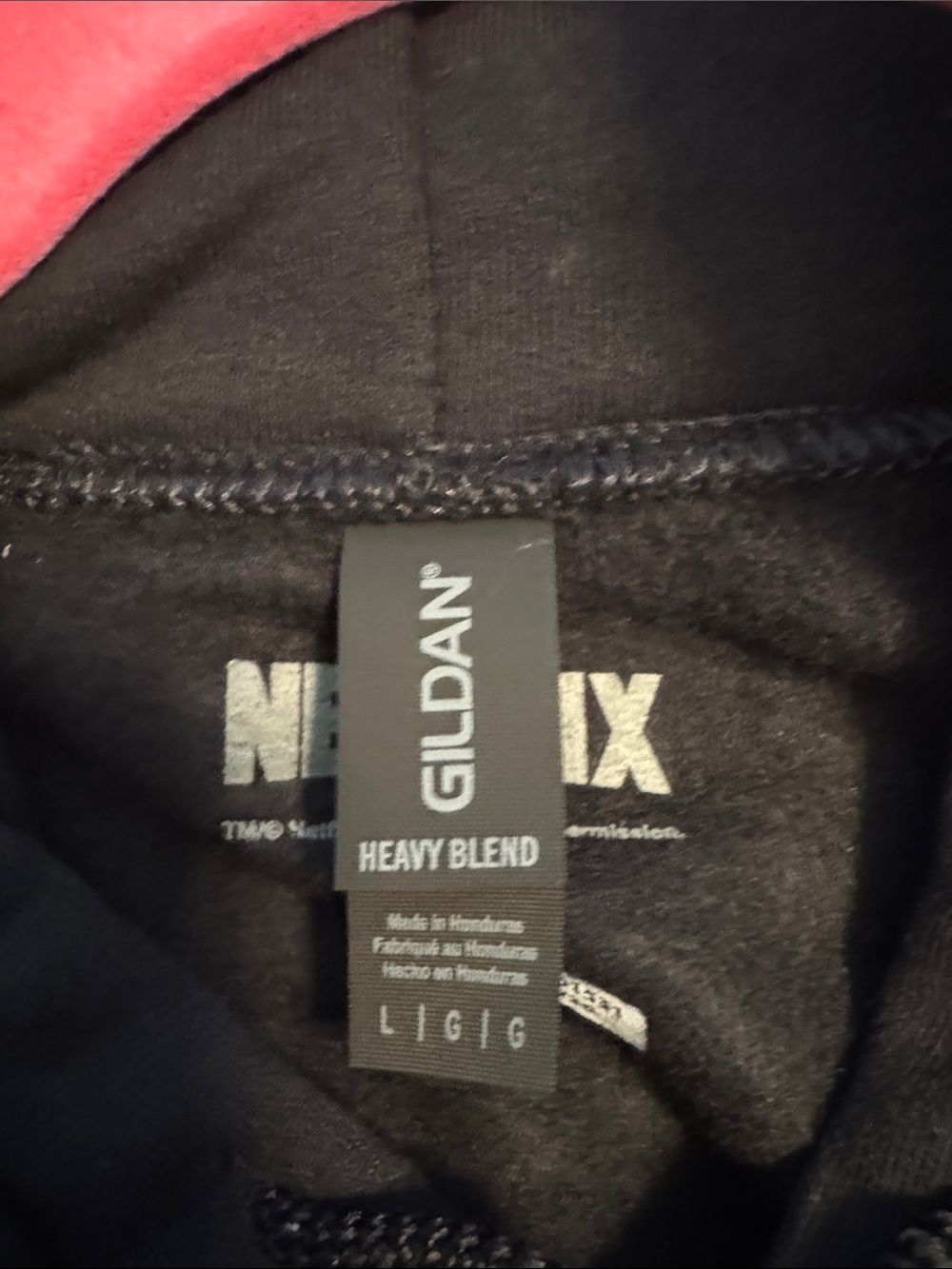 KPOP Demon Hunters Netflix Black Graphic Hoodie Size Large NWOT - Picture 3 of 8